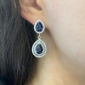 Natural Sapphire Earrings